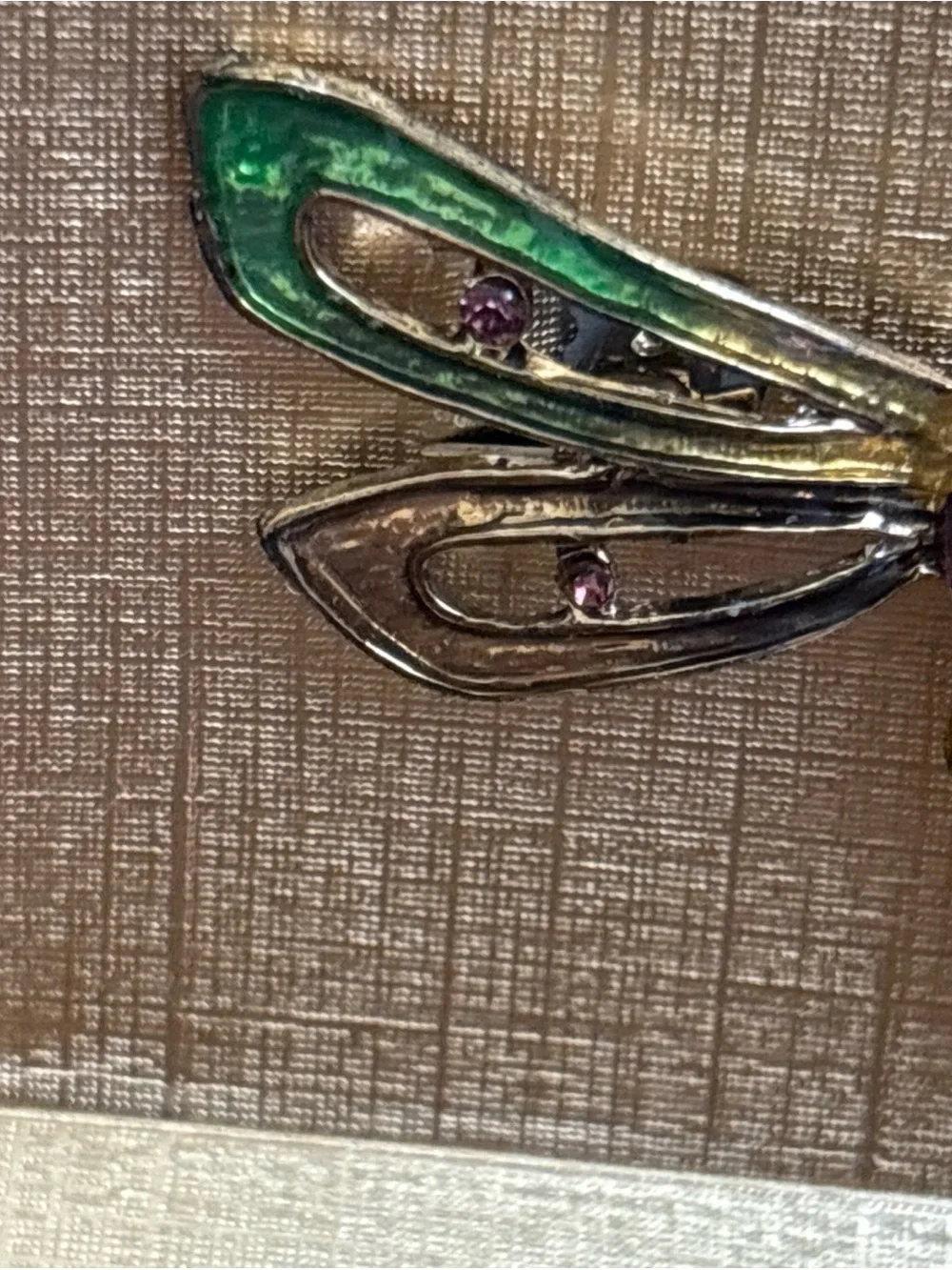 Monet dragonfly brooch